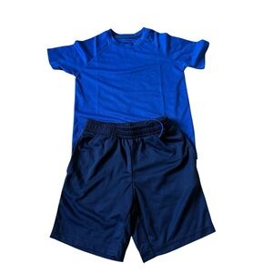 NWT Spotted Zebra Boys Size‎ S Blue Athletic T-Shirt and Shorts Set Outdoors